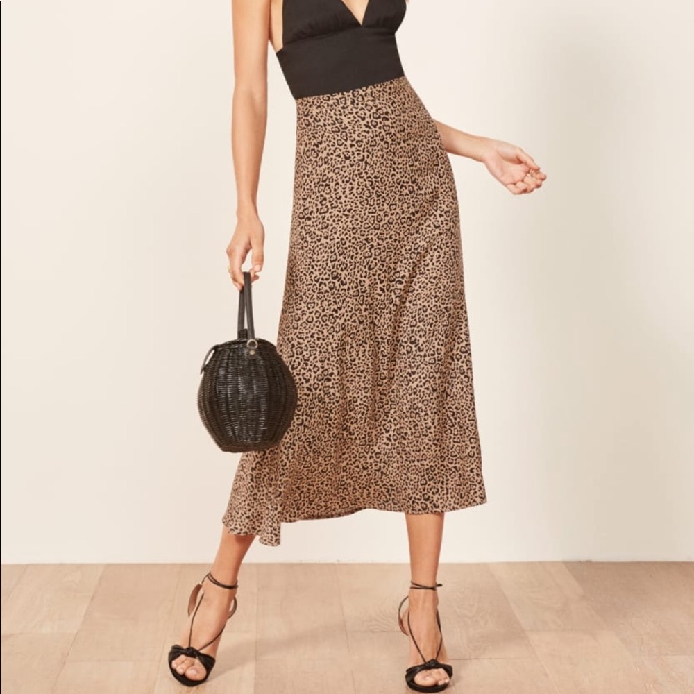 Reformation Bea Skirt in Bengal
